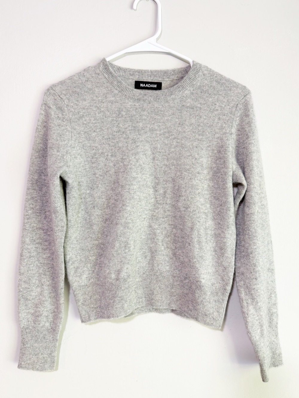 Naadam cashmere crewneck sweater gray size extra extra small